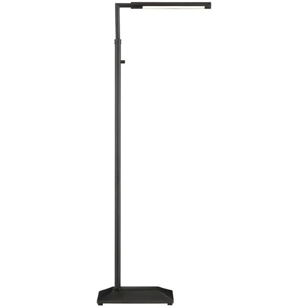 Autrand Metal and Acrylic Balck Floor Lamp-Floor Lamps-Currey & Co-LOOMLAN