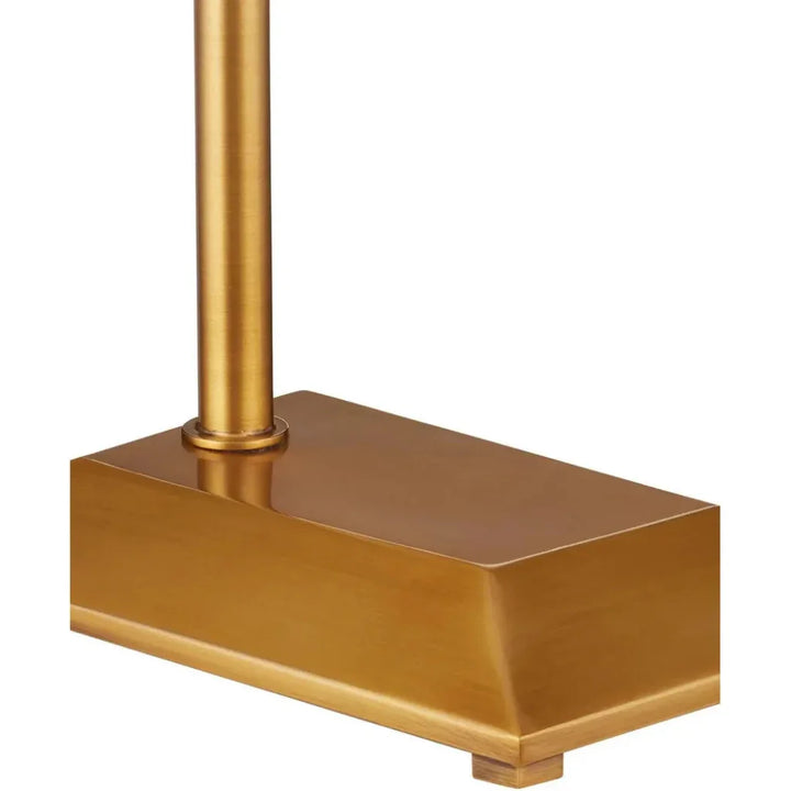 Autrand Metal and Acrylic Gold Floor Lamp-Floor Lamps-Currey & Co-LOOMLAN