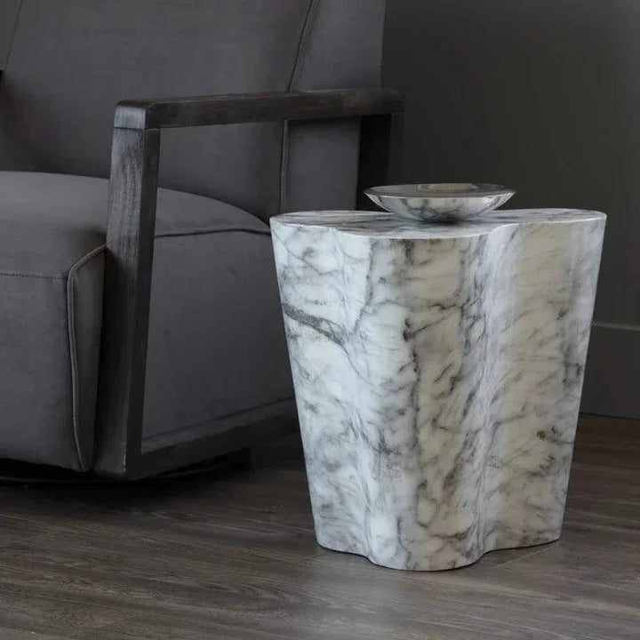 Ava Concrete Outdoor Geometric Coffee Table-Outdoor Coffee Tables-SUNPAN-LOOMLAN