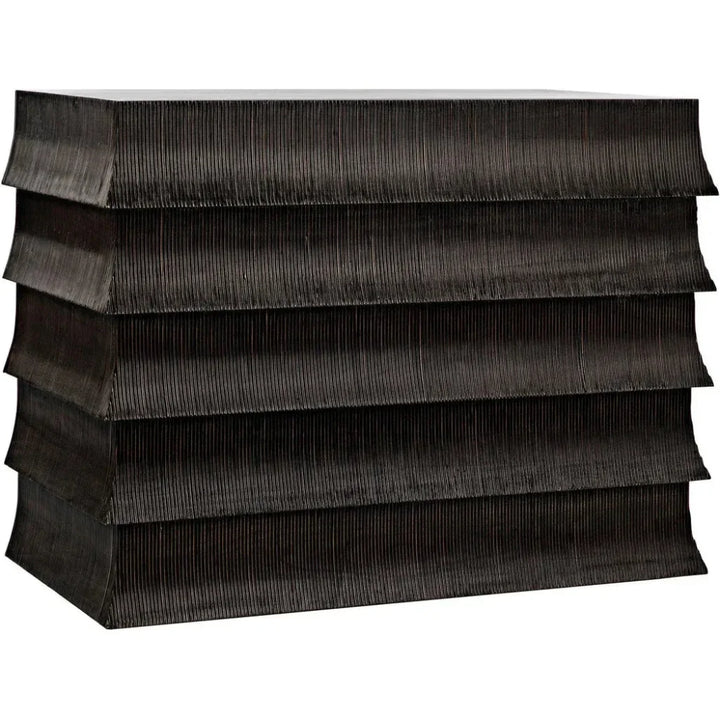 Ava Wood Black Dresser - LOOMLAN - Noir - Dressers