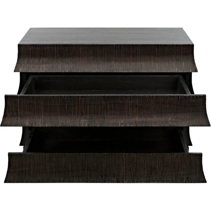 Ava Wood Black Dresser - LOOMLAN - Noir - Dressers