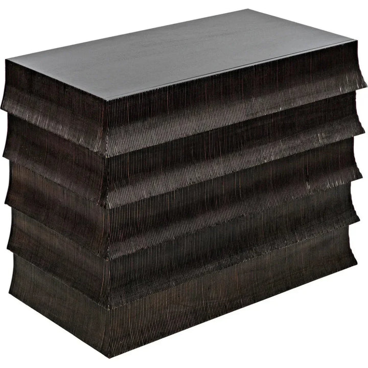 Ava Wood Black Dresser - LOOMLAN - Noir - Dressers