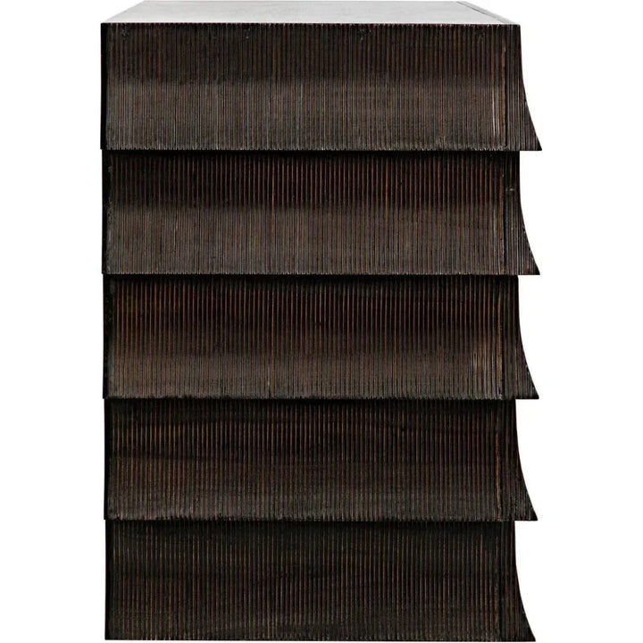 Ava Wood Black Dresser - LOOMLAN - Noir - Dressers