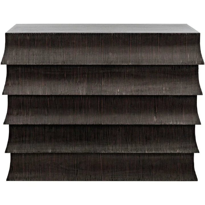 Ava Wood Black Dresser - LOOMLAN - Noir - Dressers