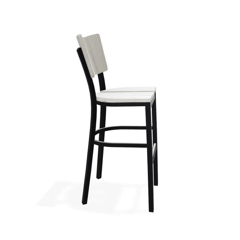 Avant MGP Aluminum Bar Height Stacking Armless Chair