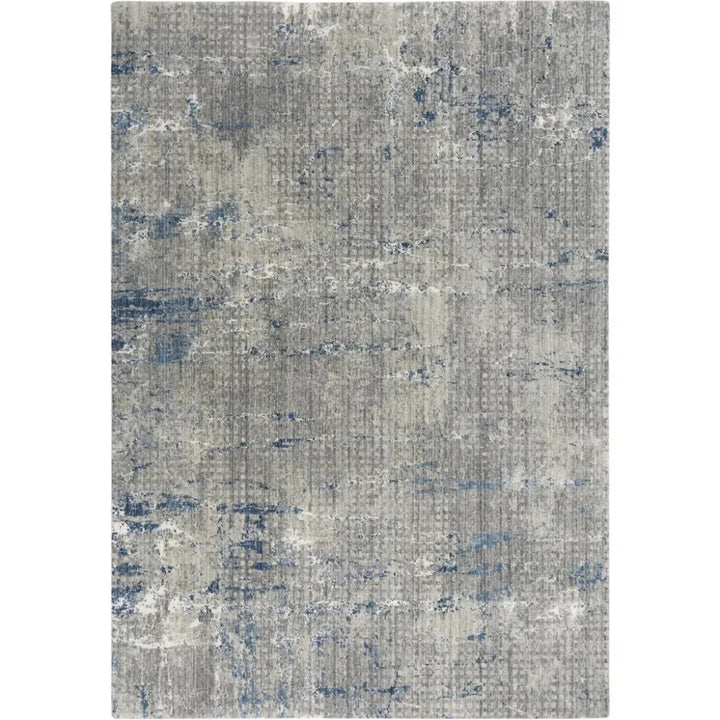 Aver Abstract Gray/ Blue Large Area Rugs - LOOMLAN - LOOMLAN - Area Rugs