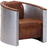 Aviation Leather Armchair-Club Chairs-LOOMLAN-LOOMLAN