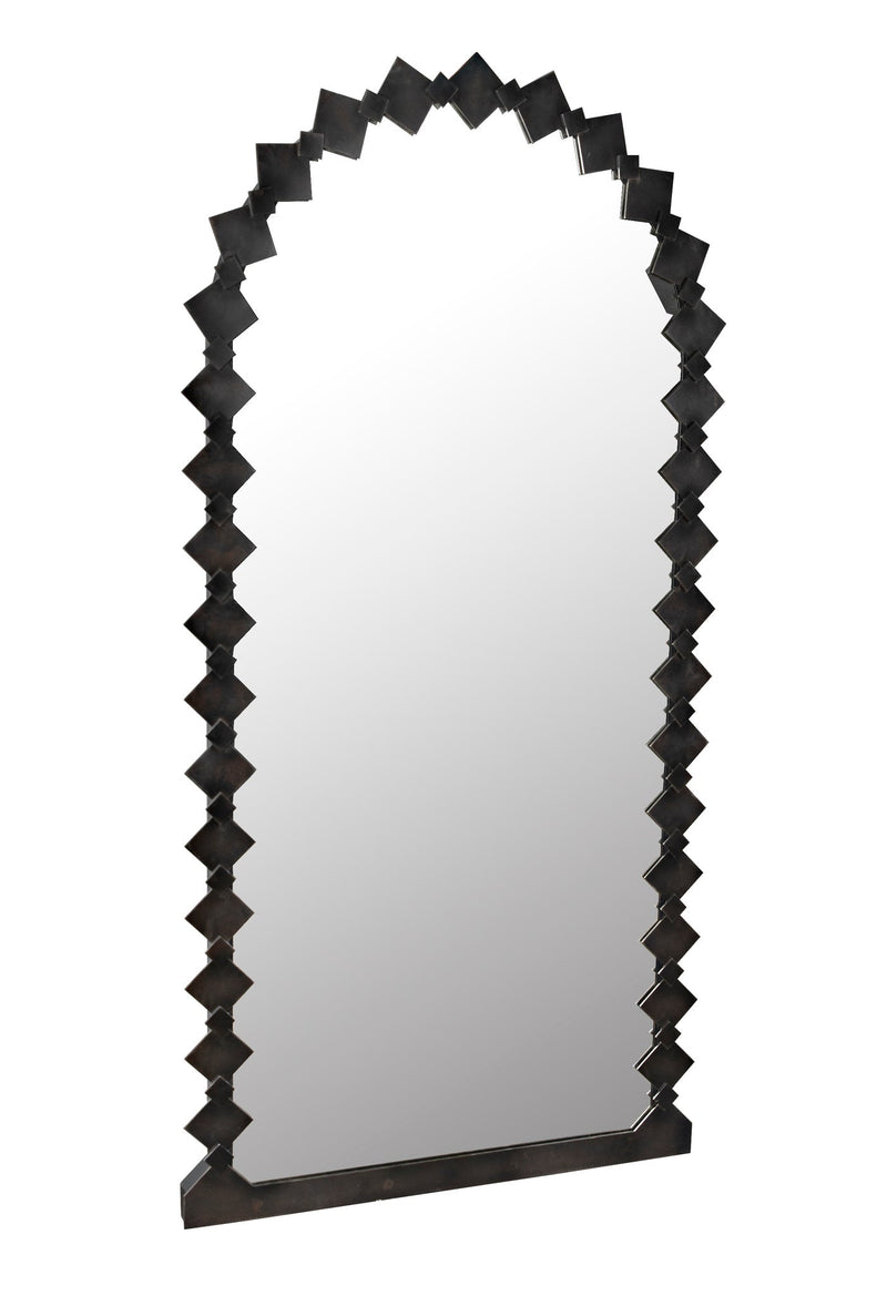 Aya Mirror Black Leaner Floor Mirror-Floor Mirrors-Noir-LOOMLAN