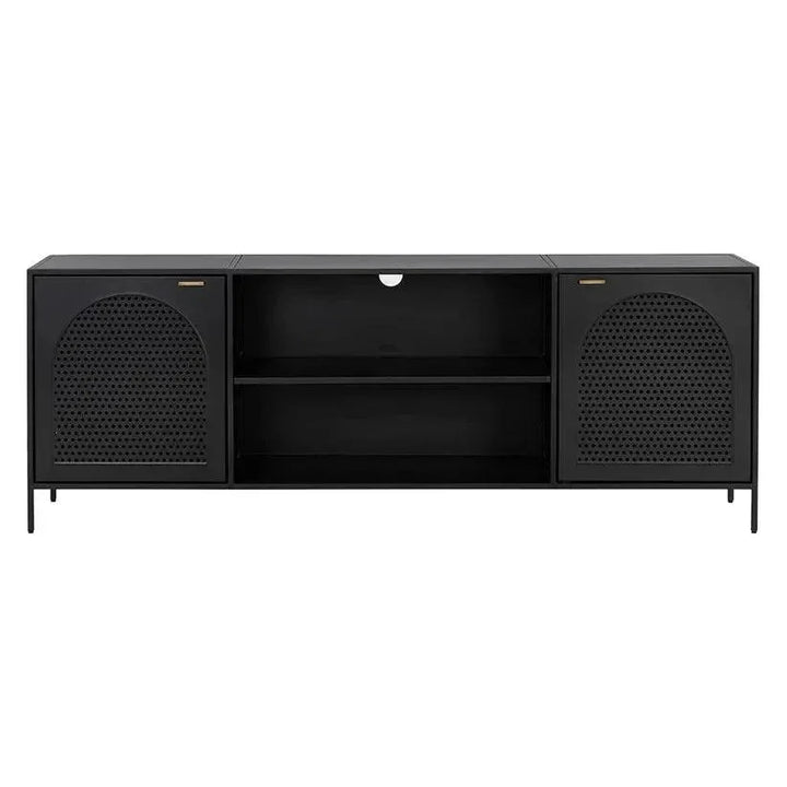 Aziza Media Console & Cabinet Brass Handles - LOOMLAN - SUNPAN - TV Stands & Media Centers