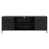 Aziza Media Console & Cabinet Brass Handles-TV Stands & Media Centers-SUNPAN-LOOMLAN