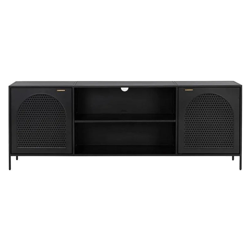 Aziza Media Console & Cabinet Brass Handles-TV Stands & Media Centers-SUNPAN-LOOMLAN