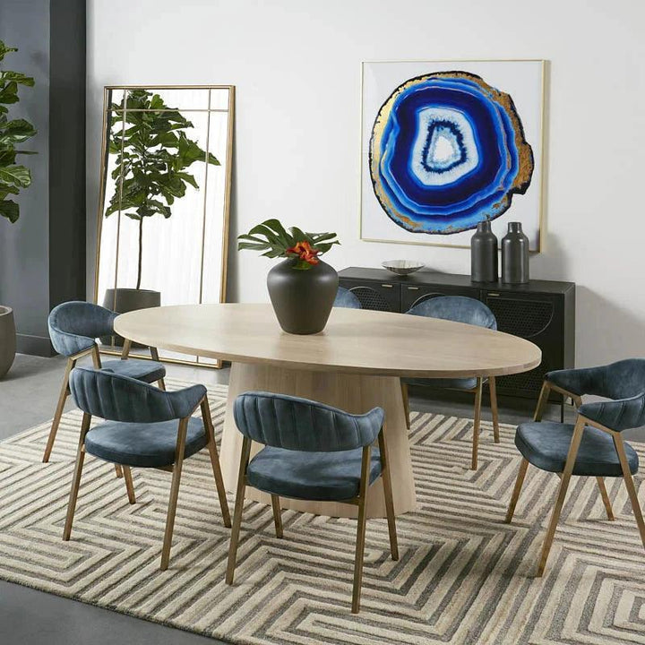 Metal Sideboard with Brass Handles 66 Inch | LOOMLAN