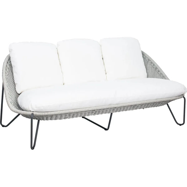 Azores 3 Piece Lounge Set - Coconut White Outdoor Sets-Outdoor Lounge Sets-Seasonal Living-LOOMLAN