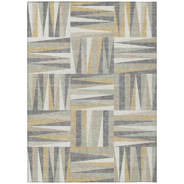 Azura Brown Washable Indoor-Outdoor Rug-Outdoor Rugs-LOOMLAN Rugs-2'6" x 3'10"-LOOMLAN
