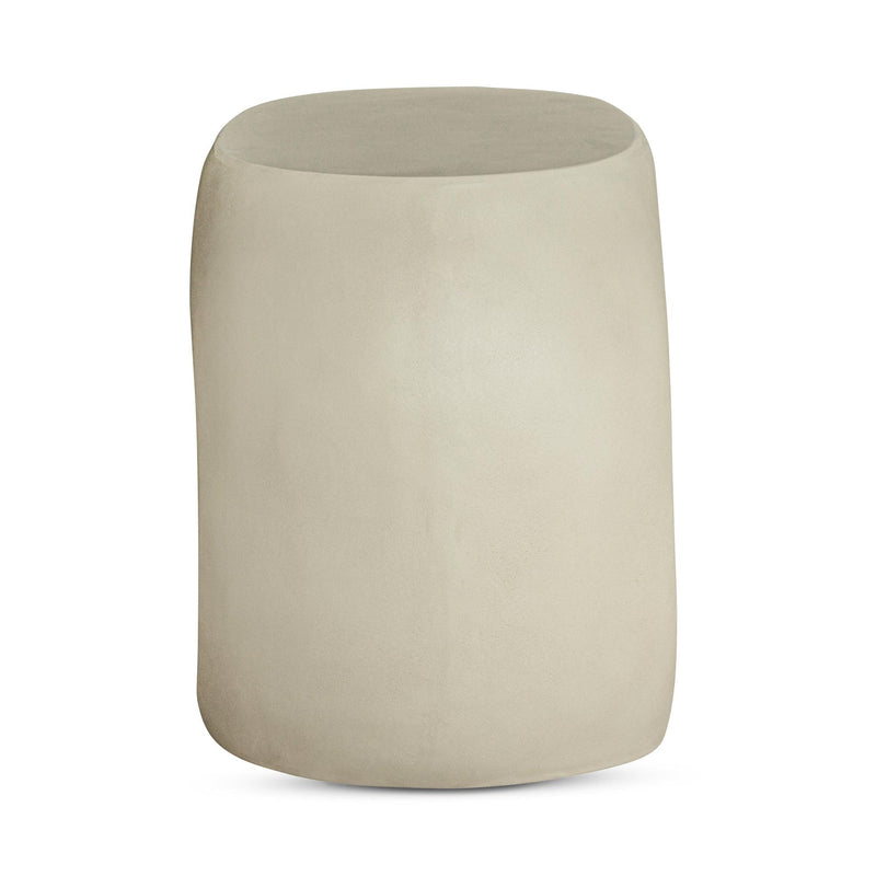 Albers Concrete Off-White Outdoor Stool