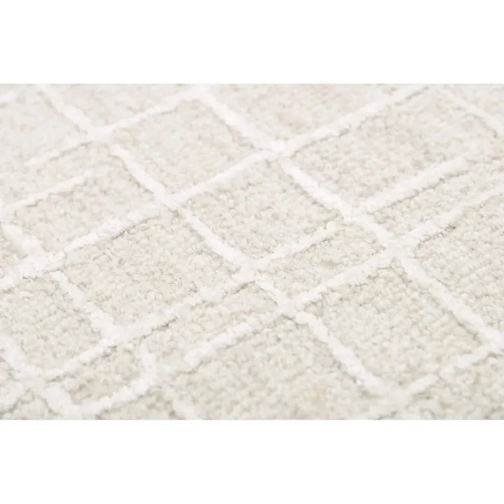 Babi Geometric Light Beige Area Rugs For Living Room - LOOMLAN - LOOMLAN - Area Rugs