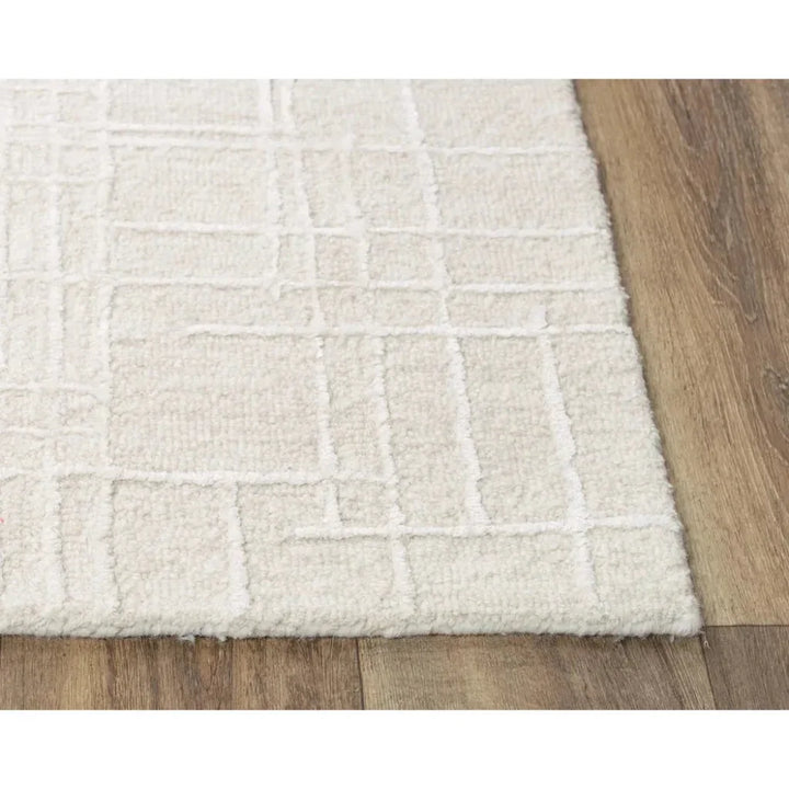 Babi Geometric Light Beige Area Rugs For Living Room - LOOMLAN - LOOMLAN - Area Rugs