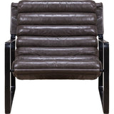 Bacana Leather In Yukon Basilica Chair-Club Chairs-Olivia + Quinn-LOOMLAN