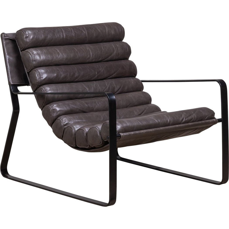 Bacana Leather In Yukon Basilica Chair-Club Chairs-Olivia + Quinn-LOOMLAN