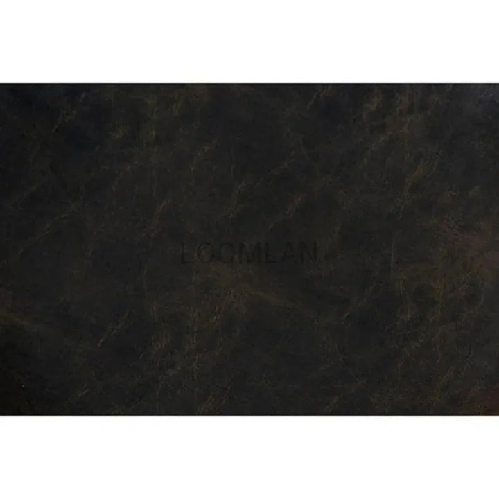 Backless Swivel Counter Stool Black Leather Seat 24"H - LOOMLAN - Sunny D - Counter Stools