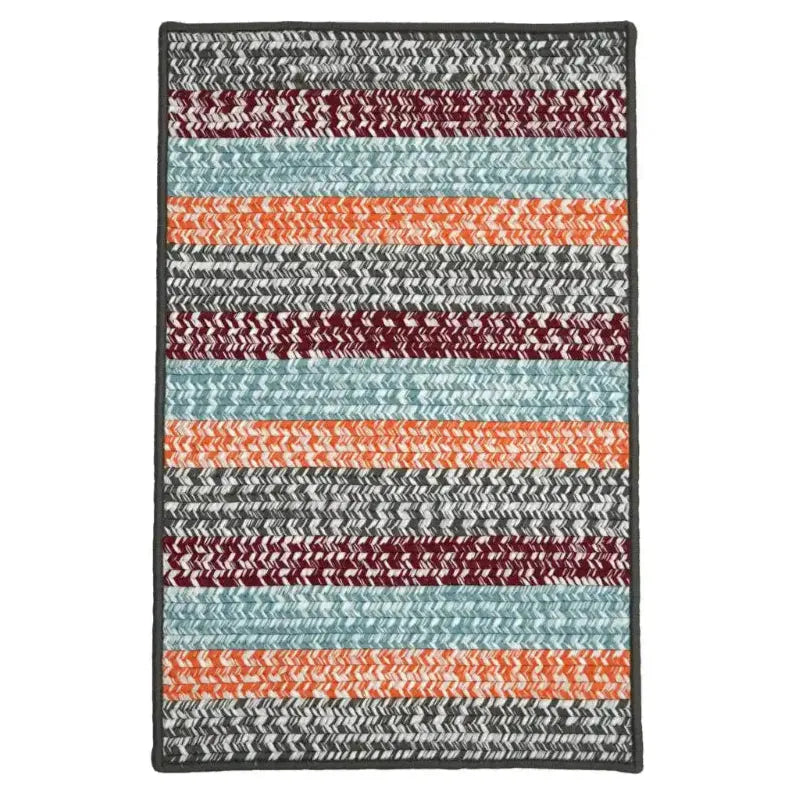 Baily Tweed Stripe Outdoor Rugs-Outdoor Rugs-Colonial Mills-Sunset-2' x 3'-LOOMLAN