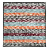 Baily Tweed Stripe Square Outdoor Rugs-Outdoor Rugs-Colonial Mills-Sunset-3' x 3'-LOOMLAN