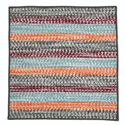 Baily Tweed Stripe Square Outdoor Rugs