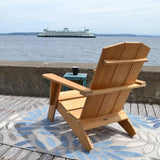 Bainbridge Teak Outdoor Adirondack Lounge Chair-Outdoor Lounge Chairs-HiTeak-LOOMLAN