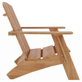 Bainbridge Teak Outdoor Adirondack Lounge Chair-Outdoor Lounge Chairs-HiTeak-LOOMLAN