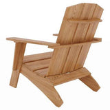 Bainbridge Teak Outdoor Adirondack Lounge Chair-Outdoor Lounge Chairs-HiTeak-LOOMLAN