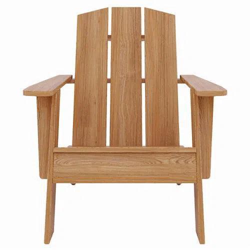 Bainbridge Teak Outdoor Adirondack Lounge Chair-Outdoor Lounge Chairs-HiTeak-LOOMLAN