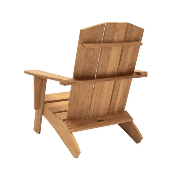 Bainbridge Teak Patio Adirondack Lounge Set 3PC-Outdoor Lounge Sets-HiTeak-LOOMLAN
