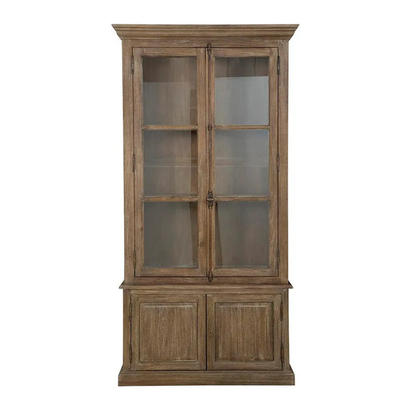 Baker's Wooden Neutral Brown Cabinet-Accent Cabinets-Furniture Classics-LOOMLAN