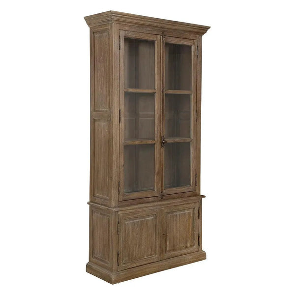 Baker's Wooden Neutral Brown Cabinet-Accent Cabinets-Furniture Classics-LOOMLAN