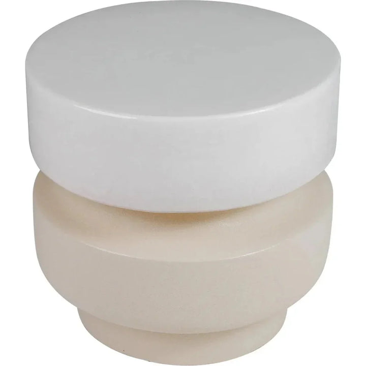 Balance Garden Stool 16" - Ceramic Outdoor End Table-Garden Stools-Seasonal Living-LOOMLAN