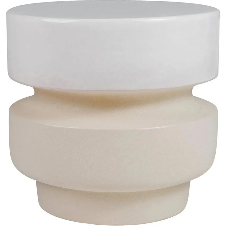 Balance Garden Stool 16" - Ceramic Outdoor End Table-Garden Stools-Seasonal Living-LOOMLAN