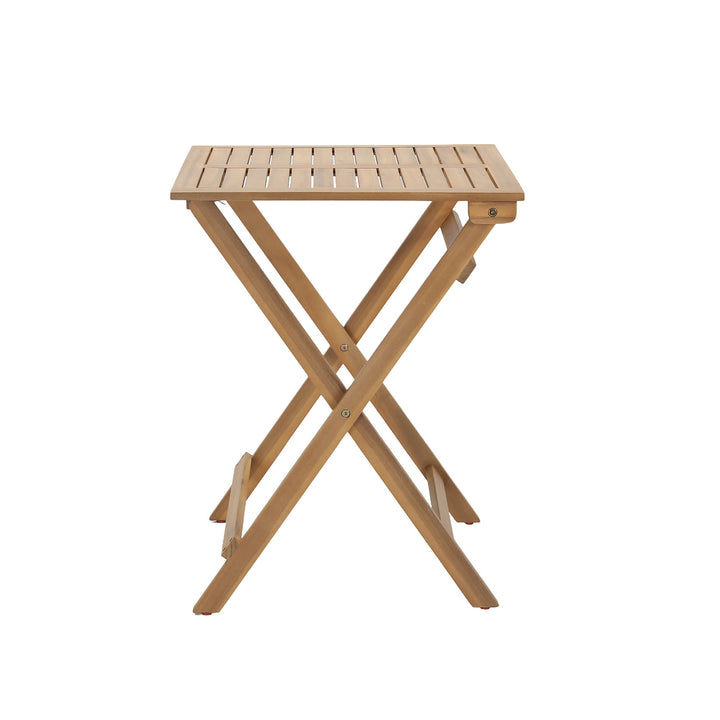 Balcony Wooden Foldable Outdoor Bistro Set-Outdoor Bistro Sets-LH Imports-LOOMLAN