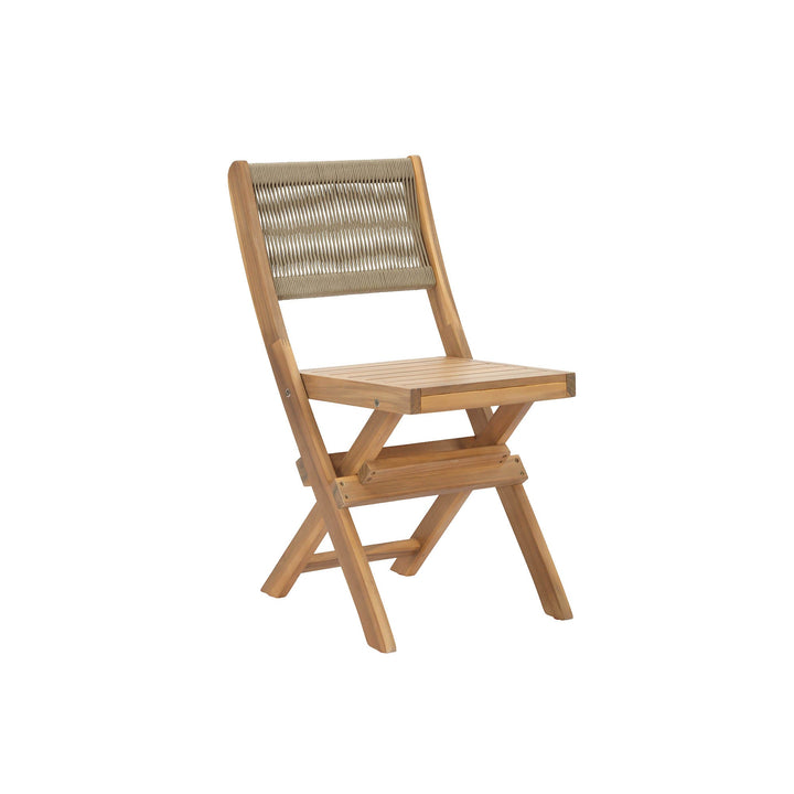 Balcony Wooden Foldable Outdoor Bistro Set-Outdoor Bistro Sets-LH Imports-LOOMLAN