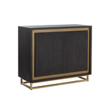 Baldessara Wine Cabinet Solid & Steel Frame