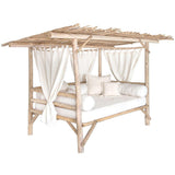 Bali Teak Cabana Daybed for Outdoor Living - Large Outdoor Cabanas & Loungers LOOMLAN By Artesia