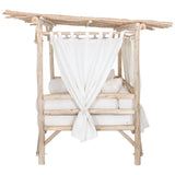 Bali Teak Cabana Daybed for Outdoor Living - Large Outdoor Cabanas & Loungers LOOMLAN By Artesia