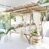 Bali Teak Cabana Daybed for Outdoor Living - Large