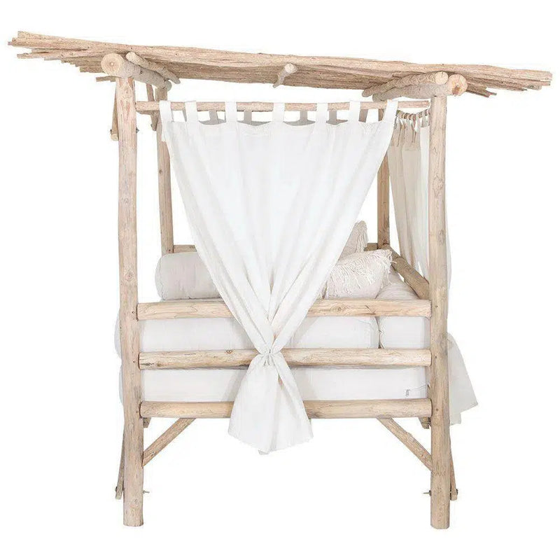 Bali Teak Cabana Daybed for Outdoor Living - Large