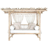 Bali Teak Cabana Daybed for Outdoor Living - Large