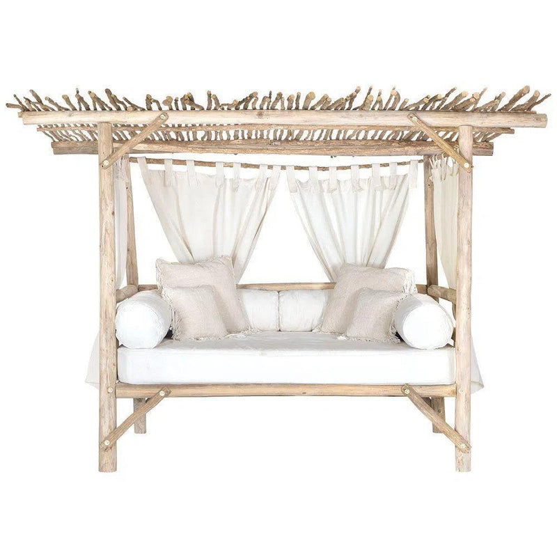 Bali Teak Cabana Daybed for Outdoor Living - Large