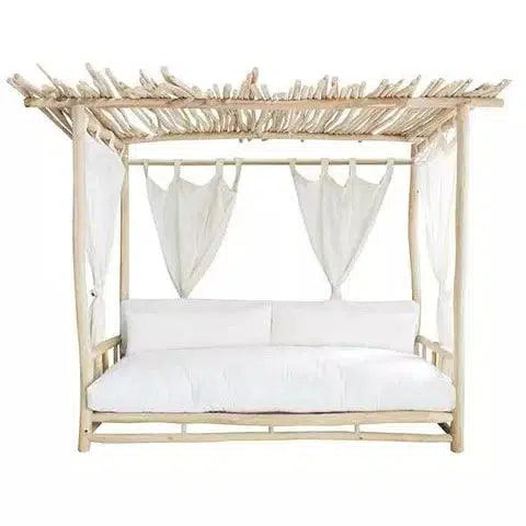 Bali Teak Cabana Daybed for Outdoor Living - Medium