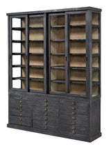 Balmoral Display Cabinet Black China Cabinet With Drawers-Buffets & Curios-Furniture Classics-LOOMLAN