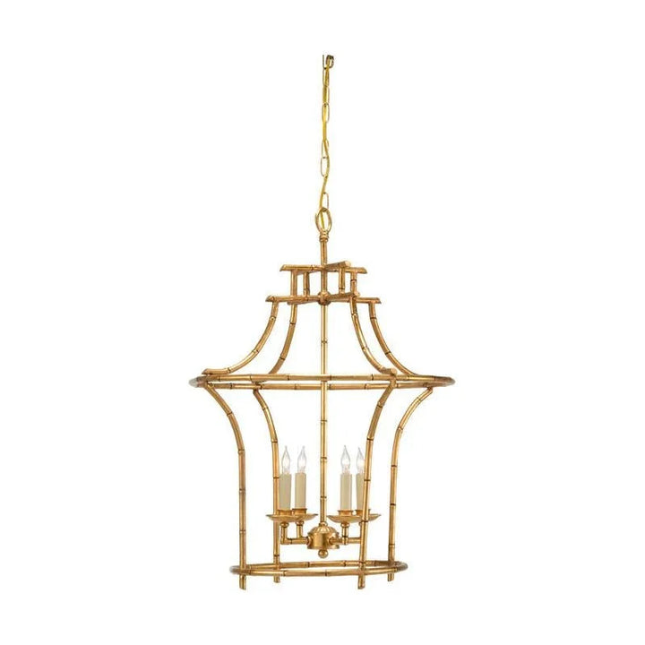 Bamboo Antique Gold Faux Frame Chandelier - LOOMLAN - Chelsea House - Chandeliers