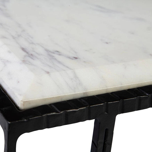 Bancroft Marble Topped Square Coffee Table