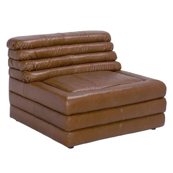 Bandera Tan Leather Modular Sofa